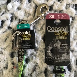 NWT Coastal Dog Collar and Matching Leash